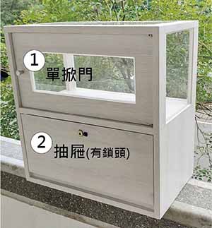 百貨精品展示櫃-單掀門、抽屜