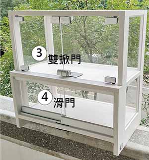 百貨精品展示櫃-雙掀門、滑門